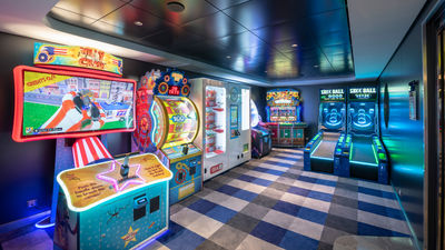Virtual Games Arcade auf der MSC Bellissima